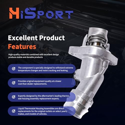 HiSport 25500-2E085 Thermostat Housing Assembly Compatible with Hyundai