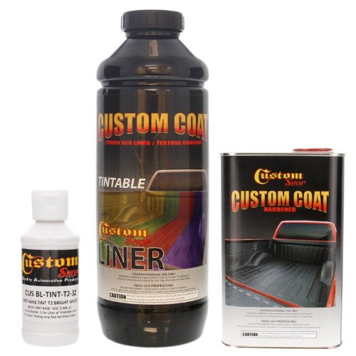 Custom Coat Bright White 1 Quart Spray-On Urethane Truck Bed Liner Kit
