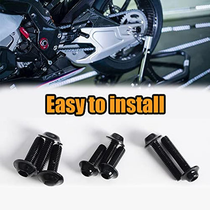 Complete Fairing Bolts Screws Bodywork Kit Replacement For Kawasak Suzuki Honda Ducati Yamaha BMW GSXR Motorcycle Black