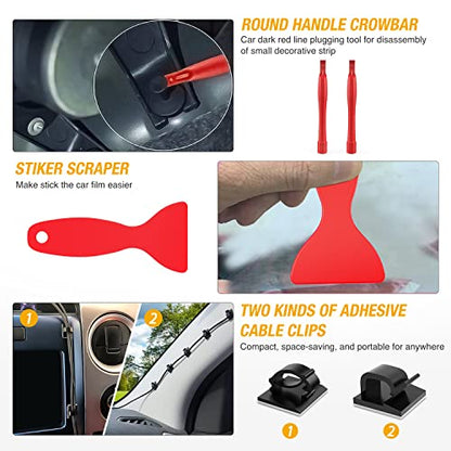 GOOACC 200Pcs Auto Trim Removal Tool and Push Pin Retainer Clip Set - color: 120Pcs Clips +80 Remover