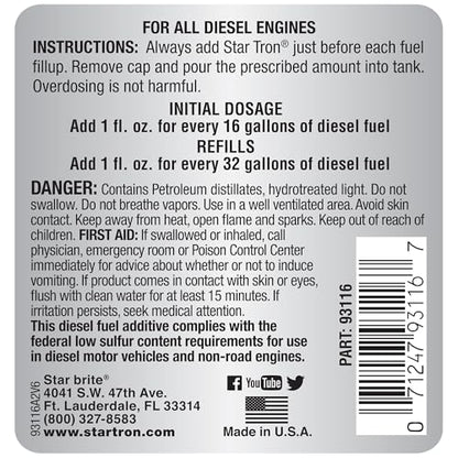 STAR TRON Enzyme Fuel Treatment - Diesel - style: 16 oz