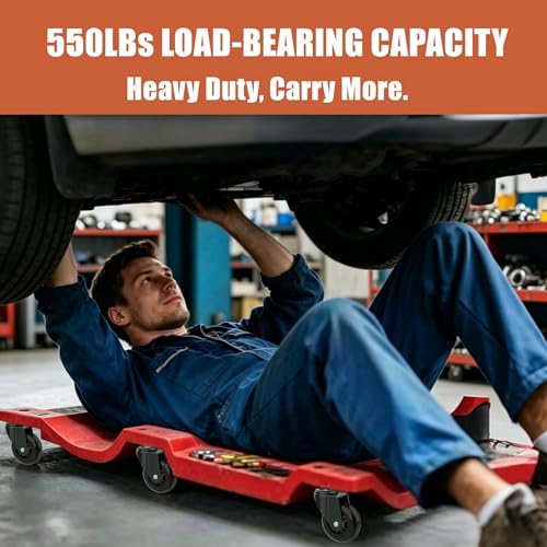 Creeper Wheels Replacement Set of 6, 2.5-Inch Roller Blade Rubber Creeper Casters, Heavy Duty M10 x 1" Metric Swivel Caster, 360 Degree No Noise Creepers Mechanic Seat Shop Stool Replacement Wheel - size: M10x1"