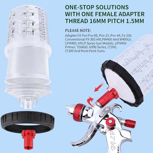 20 Ounce Disposable Paint Spray Gun Cups for Automotive Paint Gun - size: 20 ounce