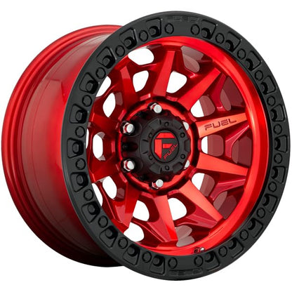 FUEL OFF-ROAD COVERT 17X9 5X5.0 5.04 1mm CANDY RED BLACK BEAD RING - D69517907550 - color: CANDY RED BLACK BEAD RING, size: 17X9, 5X5.0, 5.04, 1mm