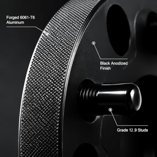 6x130Wheel Spacer Hub Centric, 30mm, 84.1mmHub Bore, 14x1.5 Studs, 6061-T6Aluminum Alloy,for Mercedes Sprinter and VW Crafter 4 Pack
