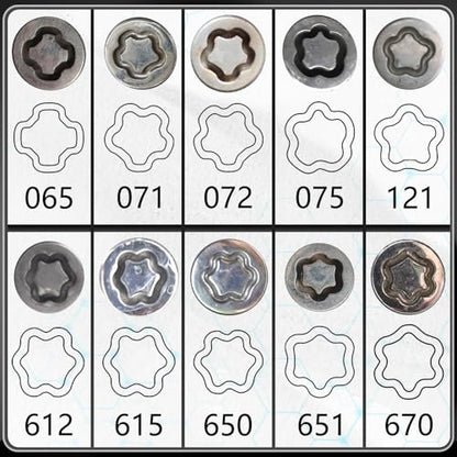 651 Wheel Locking Nut Key for Nissan Infiniti, ID 21mm Lug Socket - size: socket 651