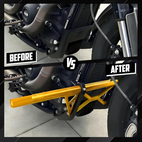 Engine Guard Crash Bar for Harley Softail 18-25 Yellow - color: Yellow