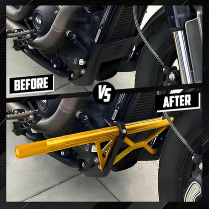 Engine Guard Crash Bar for Harley Softail 18-25 Yellow - color: Yellow