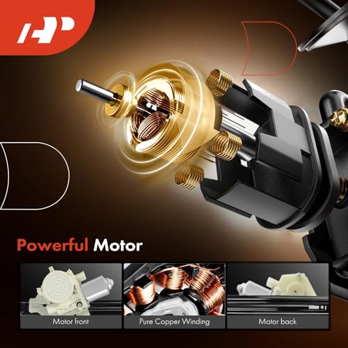 A-Premium Front Driver Side Power Window Regulator with Motor (2-Pin) - style: Front Driver