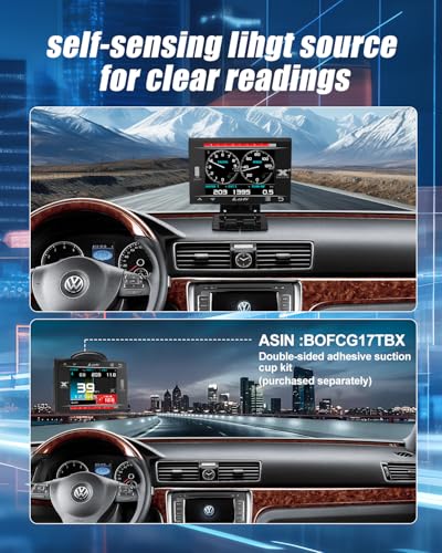 LUFI X7 OBD2 Gauge Display – Fuel Car Companion, Multi-Function & Overload Protection