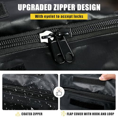 MaxxHaul Soft Shell Cargo Carrier Bag for Hitch Mount Cargo Rack, Heavy Duty Water Resistant, 47 x 20 x 20 Inch, Black with Tie Down Straps (70209) - style: Cargo Carrier Bag
