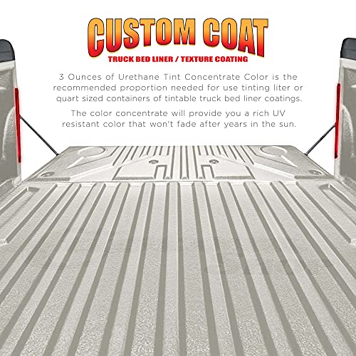 Custom Coat 3 Ounce, Bright White, Bed Liner Tint Concentrate - color: Bright White, size: 3-Ounce (Pack of 1)