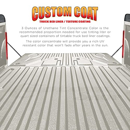 Custom Coat 3 Ounce, Bright White, Bed Liner Tint Concentrate - color: Bright White, size: 3-Ounce (Pack of 1)