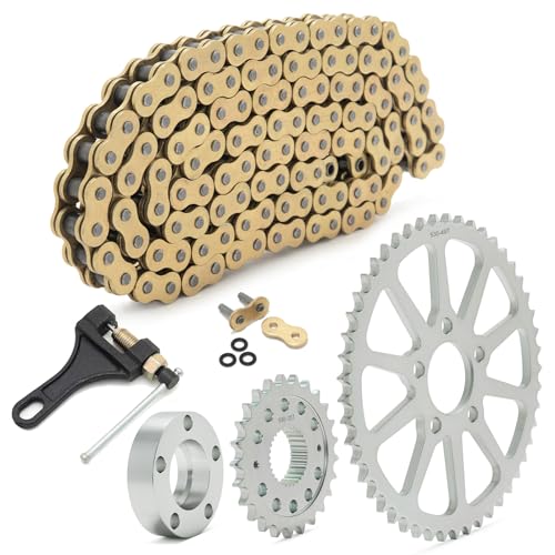 TOFR Belt Drive to Chain Drive Conversion Kit for Harley Softail Dyna 18-up - size: 25T+49T