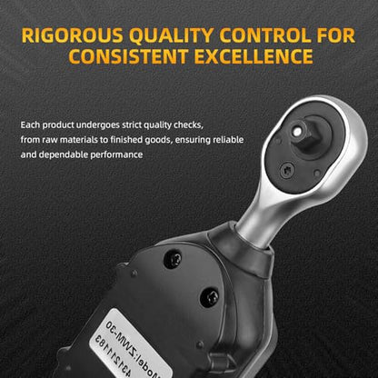 1/4-Inch Drive Digital Torque Wrench,22.12 Ft.l bs/0.9-30Nm, Adjustable Electronic Torque Wrench Set with ±2% Accuracy, Buzzer and LED Flash Notification - size: 1/4-30 Nm