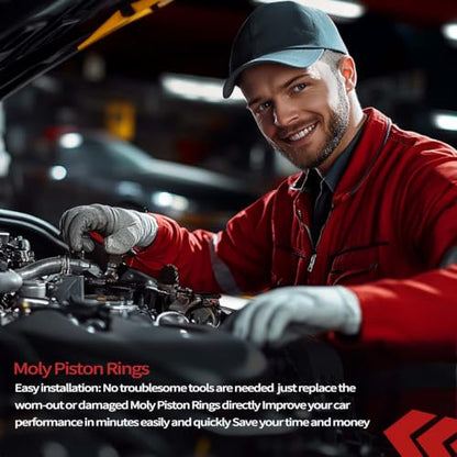 Moly Piston Rings Set 2M4978 for Chevy GMC