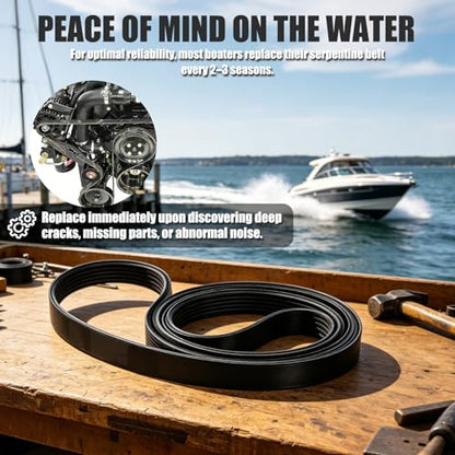 865615Q09 Serpentine Belt for MerCruiser V6 & V8 Alpha Engines