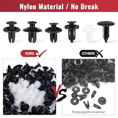 150PCS Car Clips & Plastic Rivets, 6 Popular Sizes Auto Body Fasteners, Replacement Clips for Bumper, Fender, Door Panel, Universal for Most Car Models for Body Repair - size: 150pcs-Universal