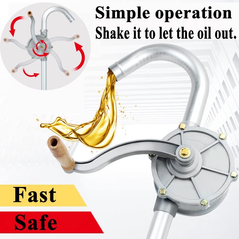 LYCARESUN 15 to 55 Gallon Drum Pump,Aluminum Hand Fuel Pumps - style: Aluminium