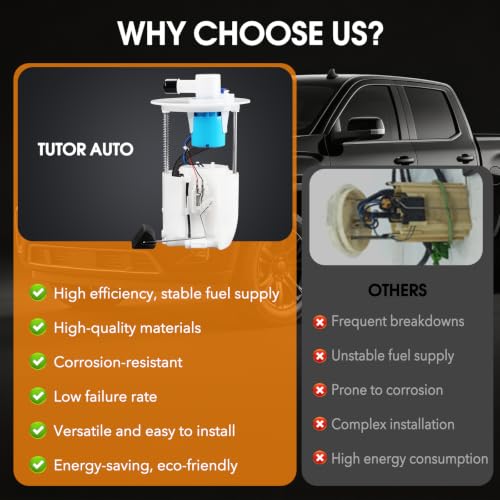 Electric Fuel Pump Module Assembly Compatible with Toyota Corolla Matrix 2005-2008 & Pontiac Vibe 2005-2010 1.8L 2.4L L4, Replaces# E8874M, FG0938, E3708, with Sending Unit