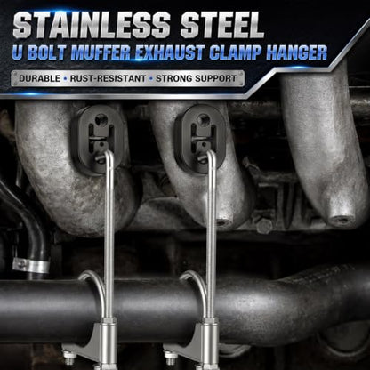 2 Pcs 2.5" Exhaust Hangers, Universal Muffler Hangers