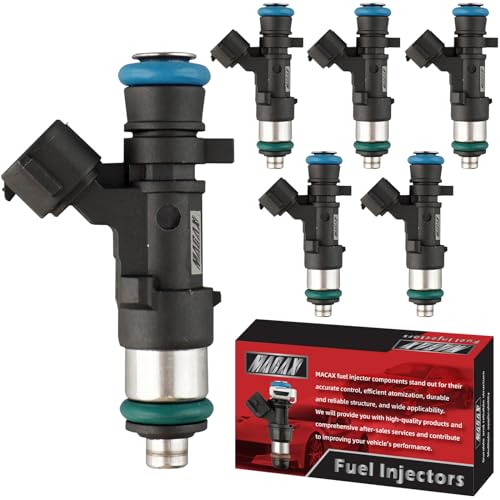 Set of 6 Fuel Injectors 0280158007 842-12298 62640 166007S000 Replacement - size: 0280158007