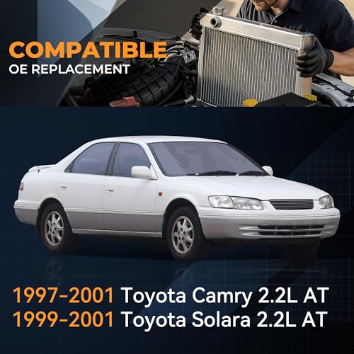 Auto Dynasty 1909 Radiator for 1997-2001 Toyota Camry Solara 2.2L AT - color: 97-01 Camry/Solara 2.2L AT