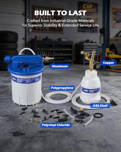 OMT 3L Vacuum Brake Bleeder Kit, 3.2 qt Pneumatic Brake Fluid Bleeder Kit - size: 3L Upgraded Set