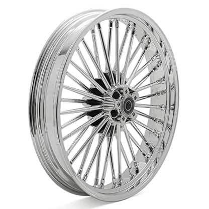 TOFR 21x3.5 18x5.5 Chrome Front Rear Wheels For Harley Dyna FXD FXDB 08-17 - color: 21x3.5 18x5.5 Chrome, size: Dyna 2008-2017