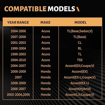 Ceramic Front Brake Pad Set Compatibe with Select Acura:2001-2003 CL;1999-2004 RL;1999-2008 TL;2004-2010 TSX,Compatibe with Select 2003-2009 Acura Accord(D787) - style: HZ787