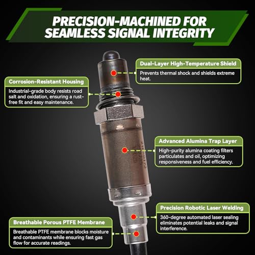 Oxygen Sensor 15895 O2 Sensor Compatible with Chevrolet Tahoe Suburban Silverado Express Malibu, Cadillac DeVille Eldorado Seville, GMC Yukon Sierra Savana, Pontiac G6