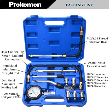 11pcs Professional Engine Compression Tester Kit