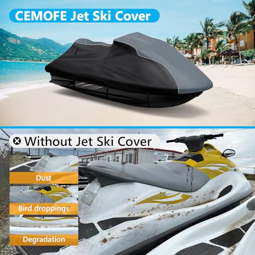 Jet Ski Cover for Yamaha FX Cruiser/FX HO Cruiser 2006-2008 Waterproof - size: For Yamaha FX Cruiser/FX HO Cruiser 2006-2008