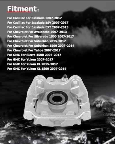 cciyu Rear Right Disc Brake Caliper Assembly w/Bracket 18-B5031 - size: Rear Right[18-B5031]