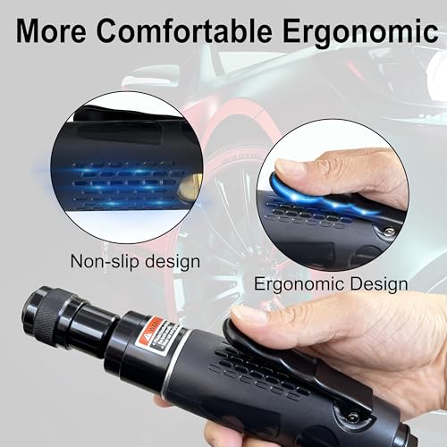 Upgrade Air Tire Repair Polish Patch Tools Heavy Duty, Includes 2650RPM Air Tire Buffer,Tire Inner Liner Scraper,40mm 55mm Patch Roller Tungsten Steel Buffing Wheel Tire Patch Tools kit