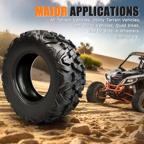 TRIPOWER 26x9-14 ATV UTV Tires 26x9x14 All Terrain Trail Sand Mud Off-Road Tire, 6PR Tubeless, Set of 2 - size: 26x9-14