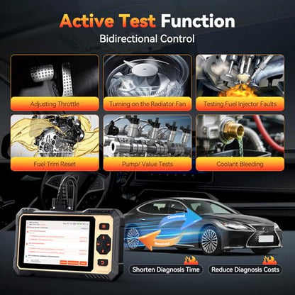 THINKCAR THINKSCAN 662 OBD2 Scanner,Car Diagnostic Tool with Bidirectional Active Test,Car Scanner Engine ABS SRS Transmission,Scanner for Car with 12 Reset,CAN FD & FCA SGW,Lifetime Free Update