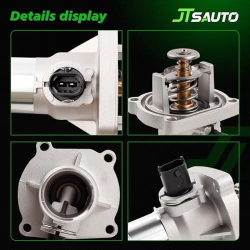 Engine Coolant Thermostat Housing Assembly for 1.8L Cruze Trax Sonic - size: 902821(Upgrade Aluminum)