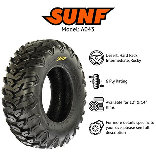SunF 26x9R14 Tubeless 6 Ply - A043 [Set of 4]