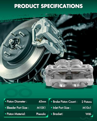 SCITOO - Front Left Brake Caliper For Buick,For Chevy,For GMC,For Saab - size: Front Driver[18B4798]