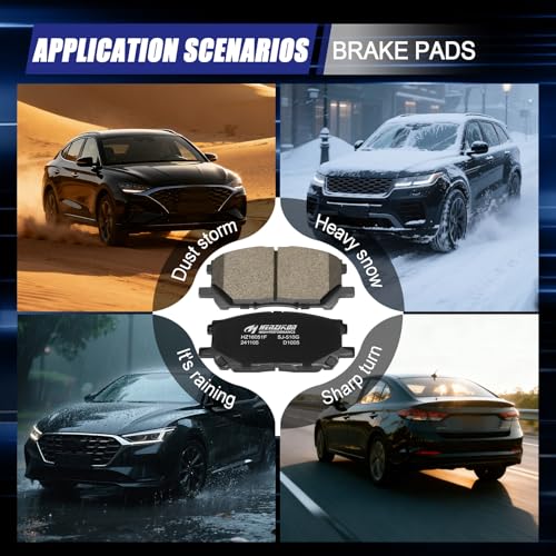 Ceramic Front Brake Pads for Toyota Highlander 2006-2007 - size: D1005
