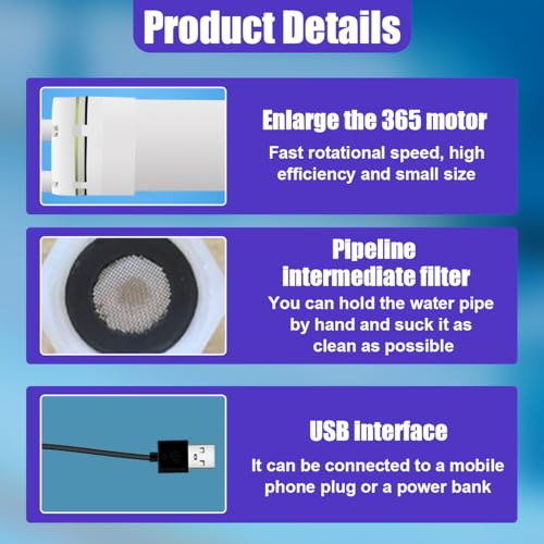 Oil Pump Extractor, 5V Portable & Strong Suction Automotive Fluid Change Syringe with Long Hose, No Leaks Fluids Transfer Pump for Extracting Engine Oil, Brake Fluid