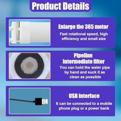 Oil Pump Extractor, 5V Portable & Strong Suction Automotive Fluid Change Syringe with Long Hose, No Leaks Fluids Transfer Pump for Extracting Engine Oil, Brake Fluid