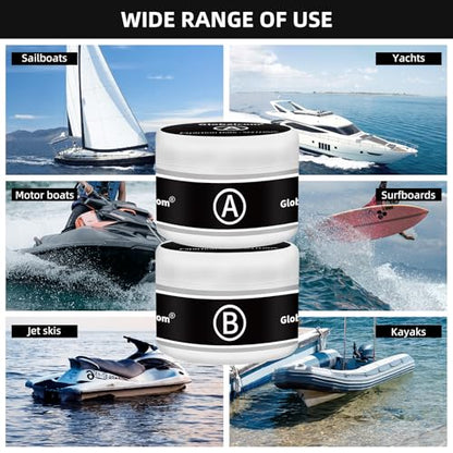 Fiberglass Boat Repair Kit, Gel Coat Repair Kit for Boats (Color Match)