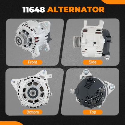 11648N Alternator for Nissan Rogue L4 2.5L 2014–2020 - size: 11648