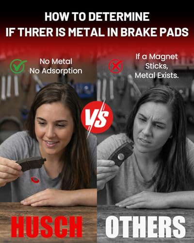 HUSCH Front Ceramic Brake Pads Kit Fit For Ford Mustang 1994-2004 - size: D412-7300