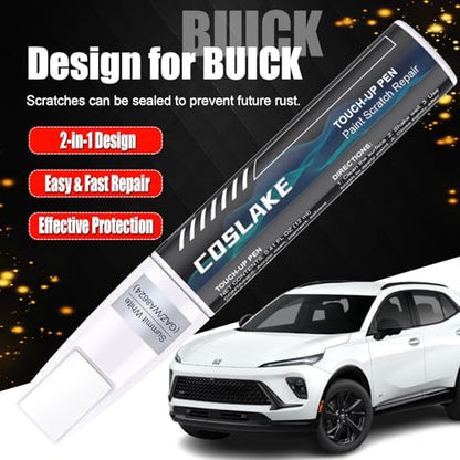 Car Touch Up Paint(Summit White(GAZ/WA8624)) for Buick - color: Summit White(GAZ/WA8624) for 2025 Envision/2024 Envision/2025 Enclave/2025 Envista