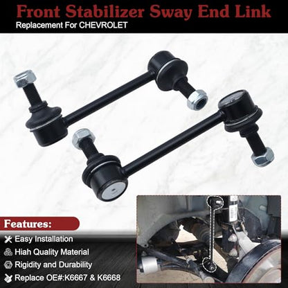 2* K6667 K6668 Rear Sway Bar Link - Restore Rear SUV Control - color: 1*K6667 1*K6668, size: Sway Bar Link