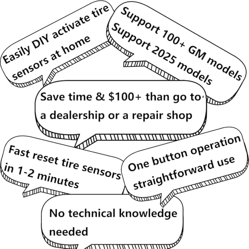 EL50448 TPMS Reset Tool GM TPMS Relearn Tool Chevy Tire Sensor Reset Tool - size: Battery Not Included