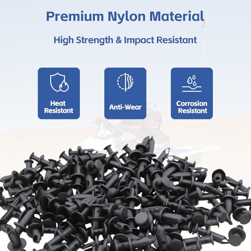 200 PCS CFMOTO Nylon Push Pins for Uforce Zforce Cforce U10 UTV ATV